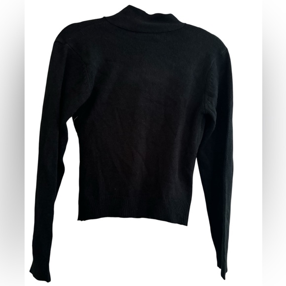 BB Dakota Black V-Neck long sleeve Sweater Small - Picture 3 of 9